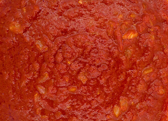 tomato sauce closeup