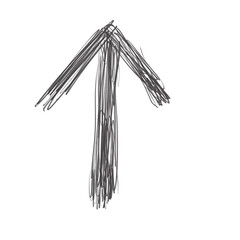 Hand drawing arrow symbol icon for decorate