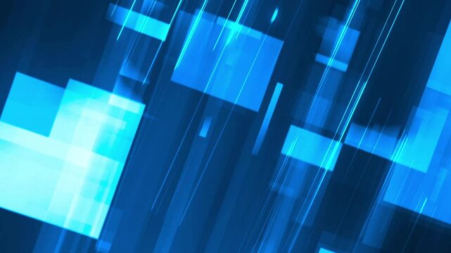 electronic circuits as they zip through an abstract cyberspace, Blue futuristic stream. Digital data flow. Creative abstract background. Dynamic pattern with power rays and light