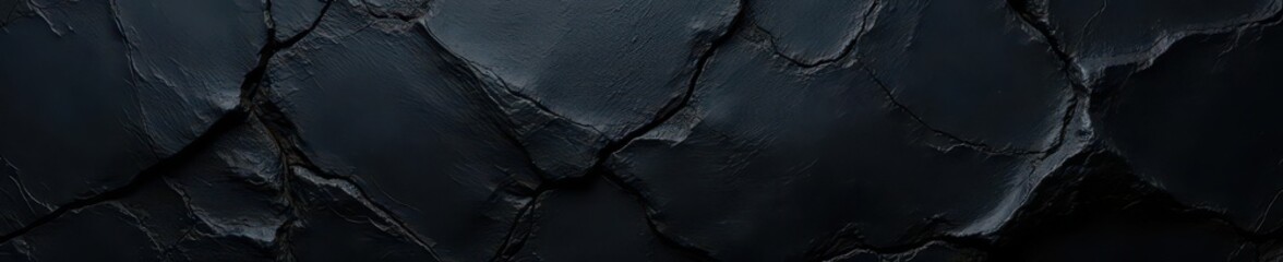 Intense black stone, subtle veining, matte finish, detail, element