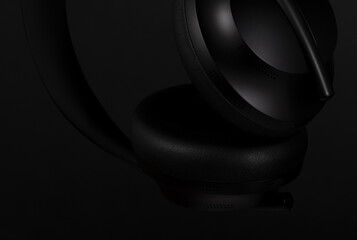 black quality headphones