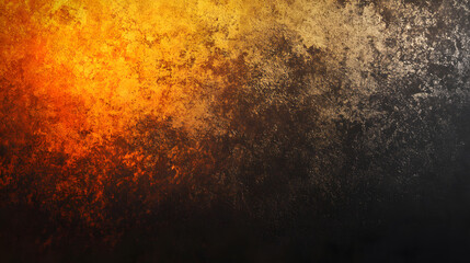 Abstract Golden and Black Grunge Texture Background