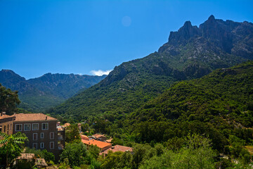 village in the west of corsica, france