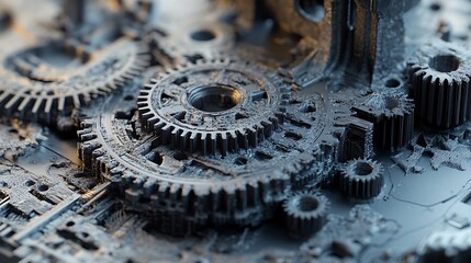 Industrial 3D printed structures with modern aesthetics high resolution wallpaper