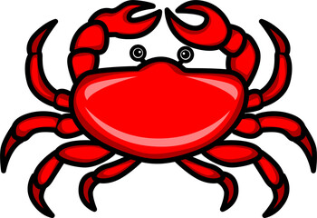 This is an illustration of a crab