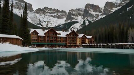 Fototapeta premium mountain lake in the alps
