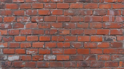 Naklejka premium Aged Red Brick Wall Texture Background