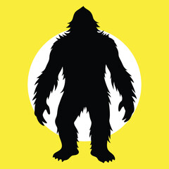Bigfoot vector silhouette