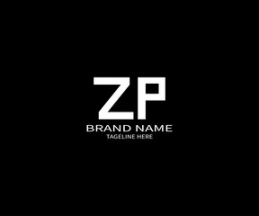 ZP letter logo design on black background. ZP creative initials letter logo concept. ZP letter design.