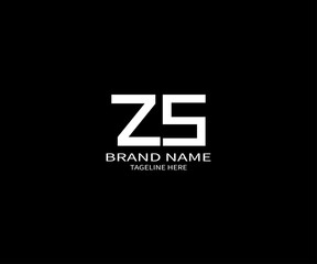 ZS letter logo vector design, ZS simple and modern logo. ZS luxurious alphabet design