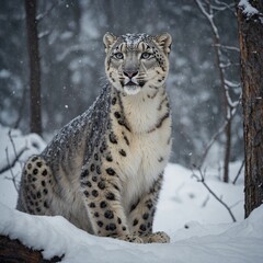 Obraz premium snow leopard 