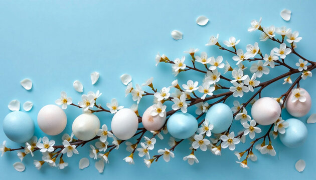 https://stock.adobe.com/lk/images/pastel-easter-eggs-nestled-among-delicate-white-blossoms-on-a-tranquil-blue-backdrop-a-springtime-celebration-of-new-beginnings/1332794224