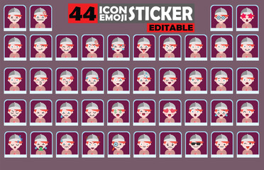 Diverse collection of boy cartoon emoji stickers displaying varied facial expressions