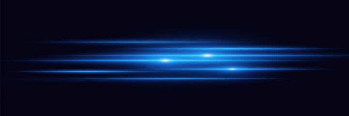 Light blue neon lines. Sun rays glow.Vector illustration.