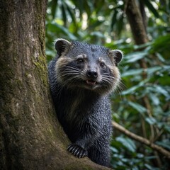 Naklejka premium european brown bear