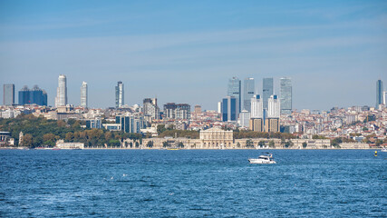 Fototapeta premium View of Istanbul from the Bosphorus Strait.