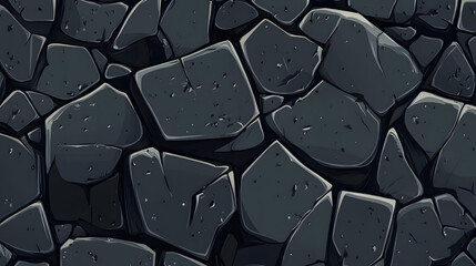 Obraz premium Professional Black Plain Concrete Textured Cartoon Vector Illustration