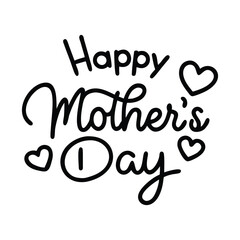  happy mother s day with Calligraphy Design and Celebration Symbols