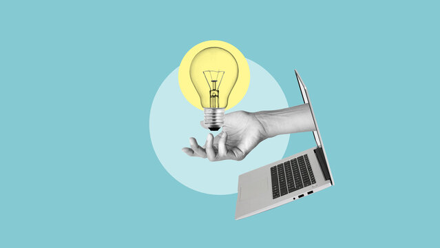 Ideas and promotion in business and searching for references and new ideas in the Internet