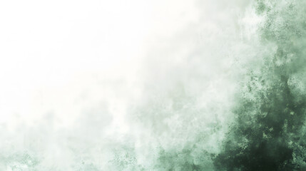 Abstract Green and White Watercolor Wash Background Texture