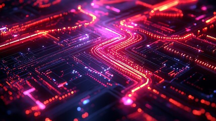 Obraz premium A conceptual diagram showing a roadmap to success, with milestones and key achievements marked along the path.