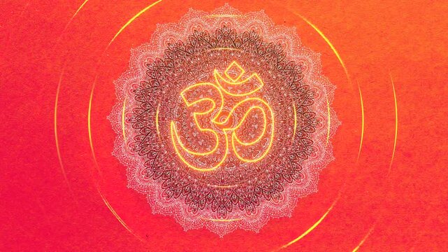 hinduism high quality background animation with om sign