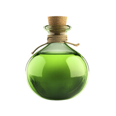 Mystical Green Potion Bottle Ancient Remedy Magical Elixir