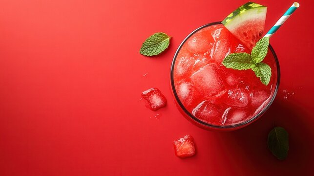 Refreshing watermelon cocktail with mint garnish in a vibrant setting perfect for summer gatherings and parties. watermelon mahito, watermelon cocktail