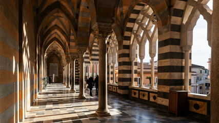 Cathedral of Sant'Andrea   arches(Duomo di Amalfi), Amalfi Coast, Italy