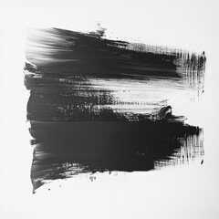 black strokes acrylic white and black different shapes convolutions brush strokes no color 