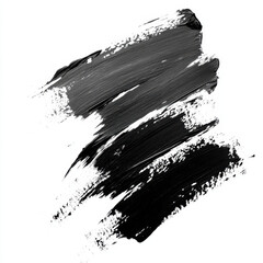 black strokes acrylic white and black different shapes convolutions brush strokes no color 