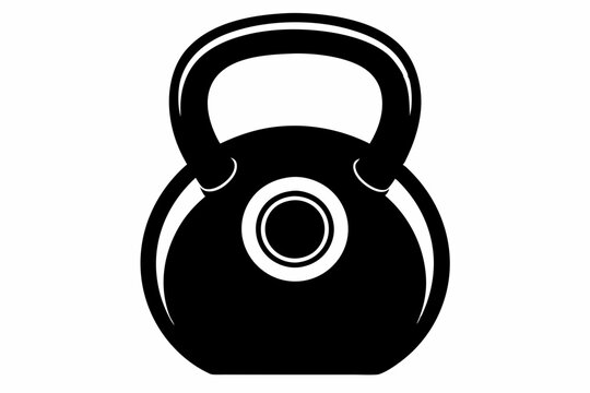 recommend clip art: kettlebell line art silhouette vector illustration