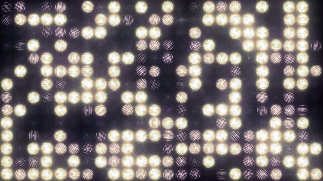 Quick random flash of lights in the wall of light