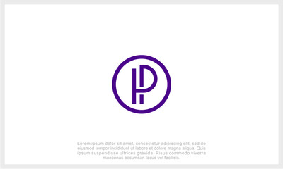 Letter P Logo Template Design Vector Illustration	