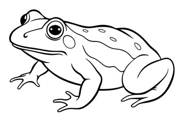 toad line art silhouette vector illustration