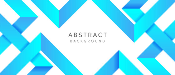 Fototapeta premium blue geometric on white background geometric shapes element business template design