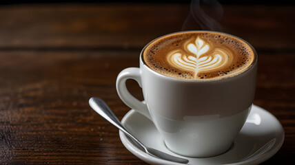 Fototapeta premium cup of cappuccino, ai generated