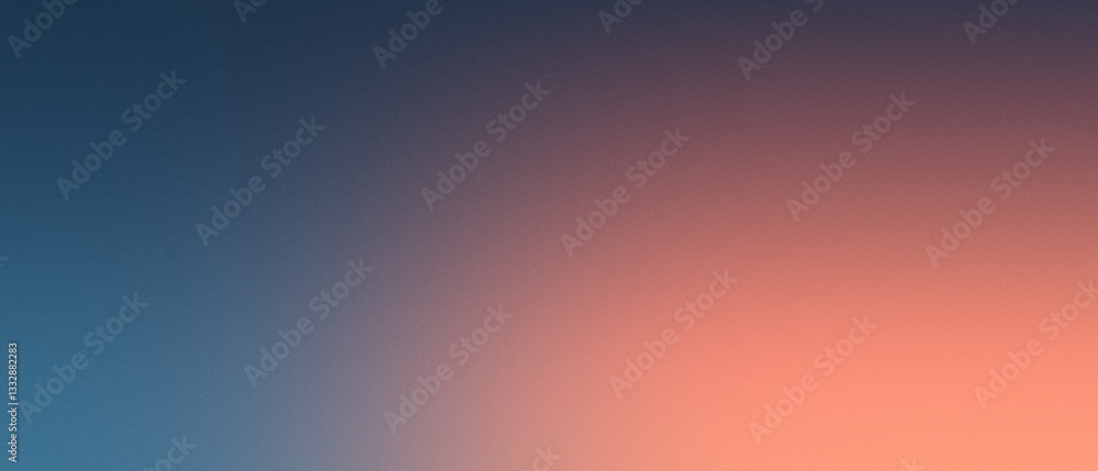 Poster Gradient background with smooth transitions of blue and peach colors, abstract design for creative projects, social media graphics, and web design.