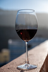 Wine making on bodegas wineries on volcanic soils of Mount Teide in Ycoden-Daute-Isora wine region...