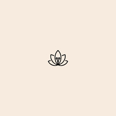 Lily icon flat vector design.