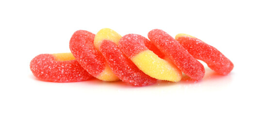 Gummy rings shaped cutter, isolated on white background