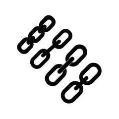 Fototapeta premium Simple Vector Illustration of Interlocking Chains
