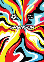 jersey sport texture pattern with liquid abstract pattern for sublimation print