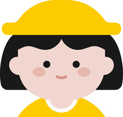 귀여운 어린이집 유치원 노란색 어린이