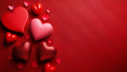 Fototapeta premium valentine s day red background