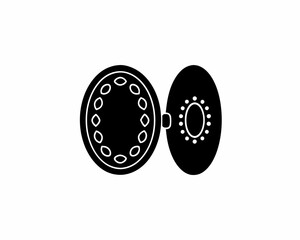 creative details Locket Icon vector illustration 