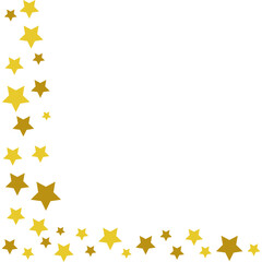 Corner Decoration with Glittering Stars