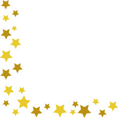 Obraz premium Corner Decoration with Glittering Stars