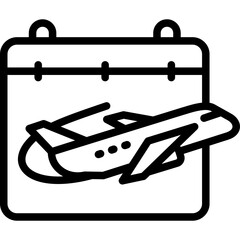 flight date icon