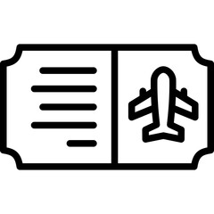 airplane ticket icon